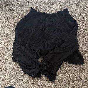 Black Cropped Blouse- H&M